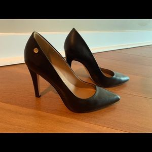 Calvin Klein Black Leather Pumps